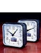 GLOW-IN-THE-DARK ALARM CLOCK WITH TEMPERATURE GAUGE