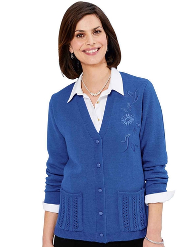 EMBROIDERED CARDIGAN