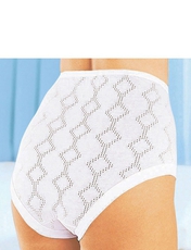 PACK OF SIX FLEXI MESH BRIEFS