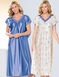 PACK OF 2 SHORT SLEEVE NIGHTDRESSES