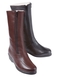LEATHER WOOL LINED TWIN ZIP BOOT 