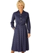 ESSENTIAL ELEGANT LONG SLEEVE SPOT DRESS 43 INCH 