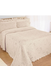 FLORES JACQUARD THROWOVER BEDSPREAD BY DIANA COWPE