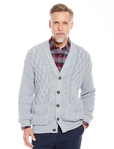 ARAN STYLE CARDIGAN