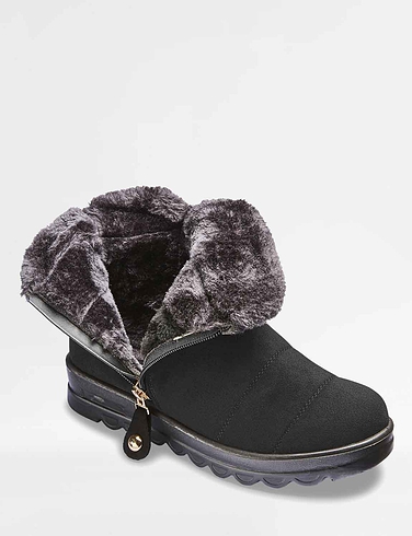 extra wide fur lined boots