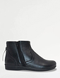 Leather Thermal Lined Twin Zip Boot With Back Tassel Black