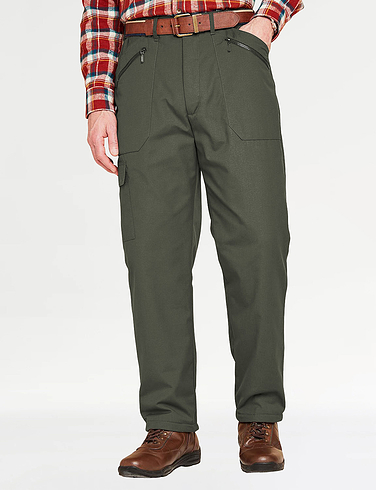 men's thermal lined work trousers