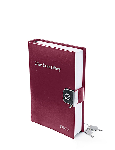 Leather Five Year Diary