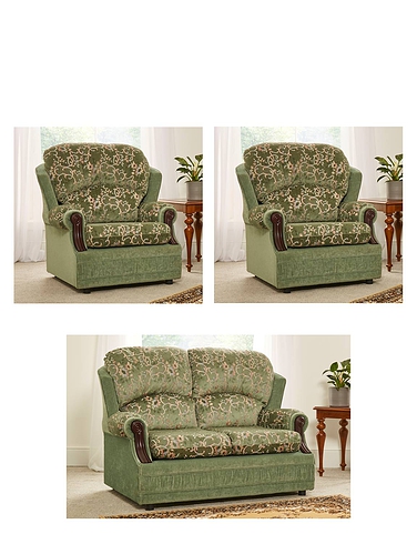 Chorlton Two Seater Settee Plus Two Chair Suite