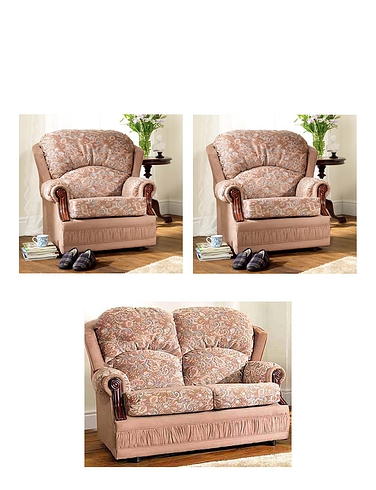 Chorlton Two Seater Settee Plus Two Chair Suite