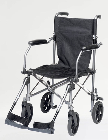 Lightweight Foldable Transit Wheelchair With Carry Bag