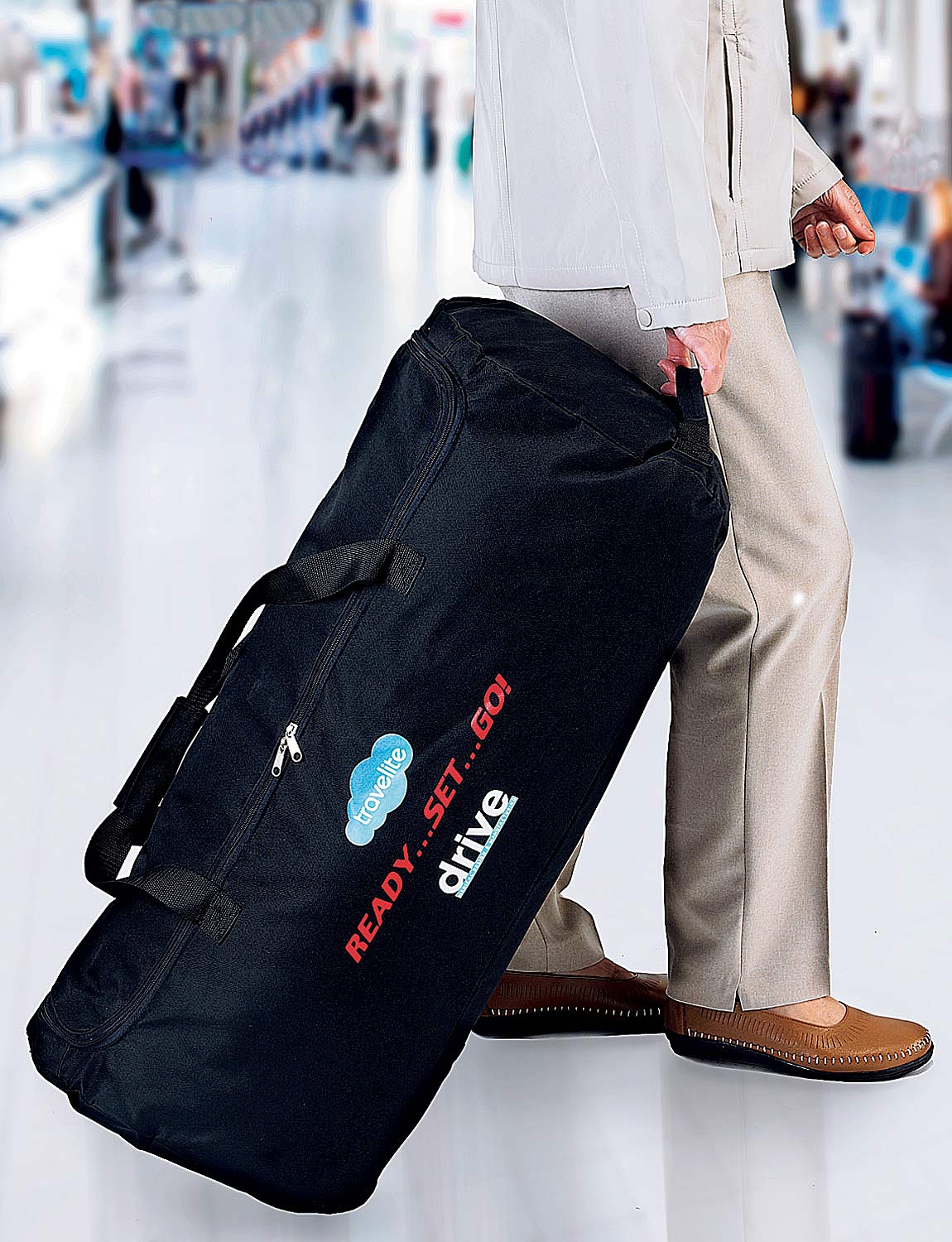 Lightweight Foldable Transit Wheelchair With Carry Bag Chums