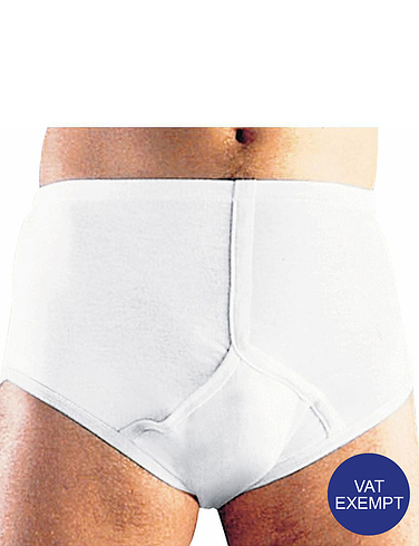 Y Front Absorbent Pants - White