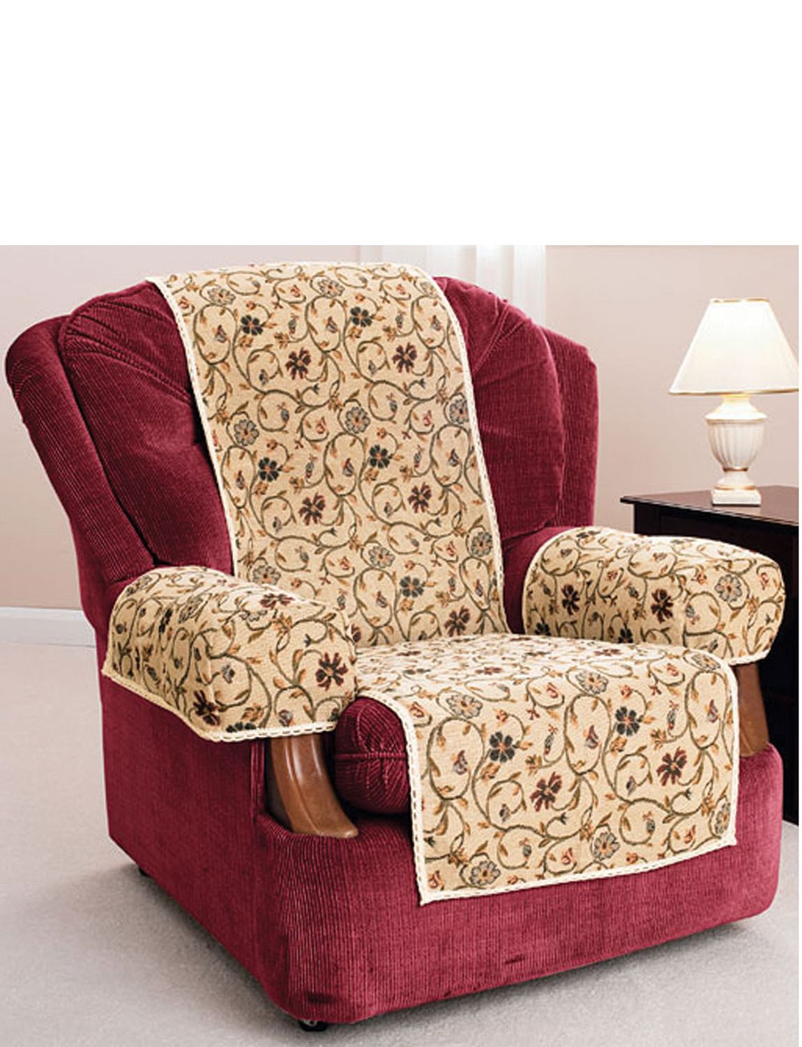Tapestry Arm Cap Furniture Protector Pair Home Living Room Chums
