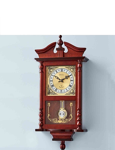 Westbury Radio Controlled Pendulum Clock - Mahogany