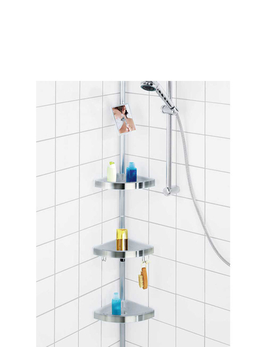 Telescopic Corner Shelf with 4 Shelves 