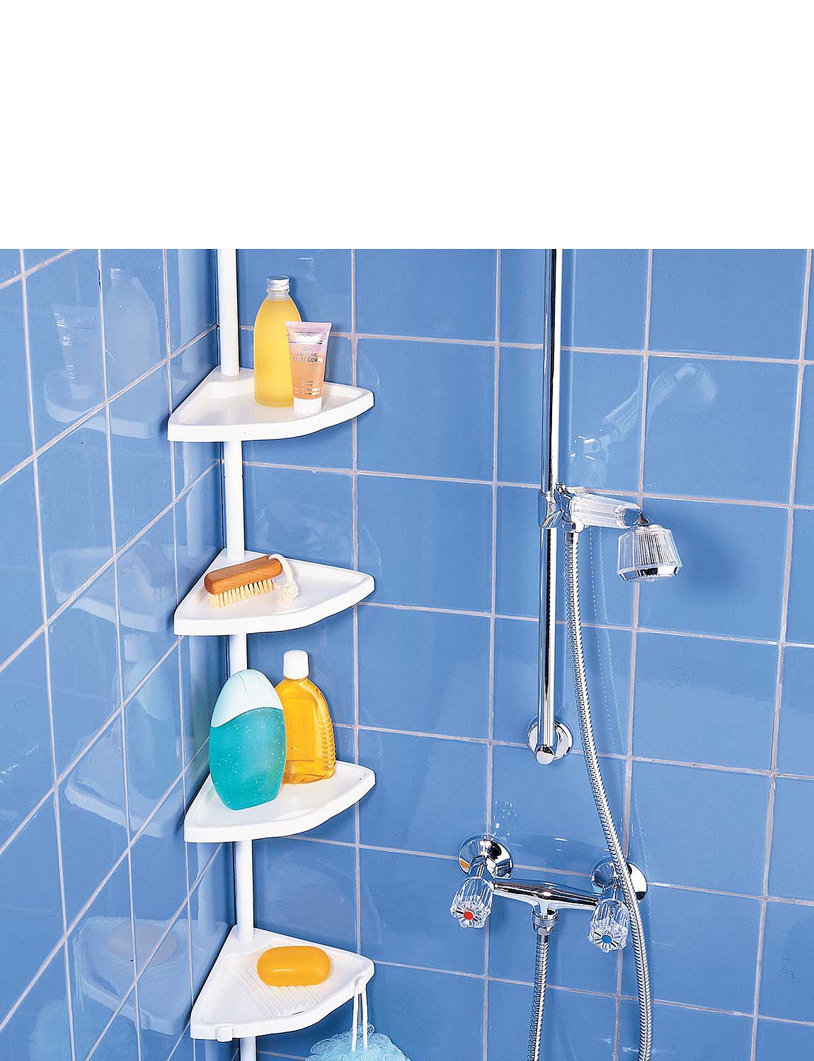 Telescopic Corner Shelf With 4 Shelves Chums