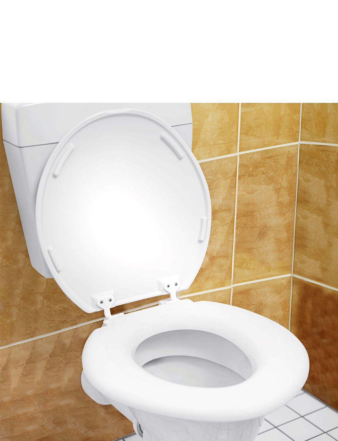 Wide toilet seat