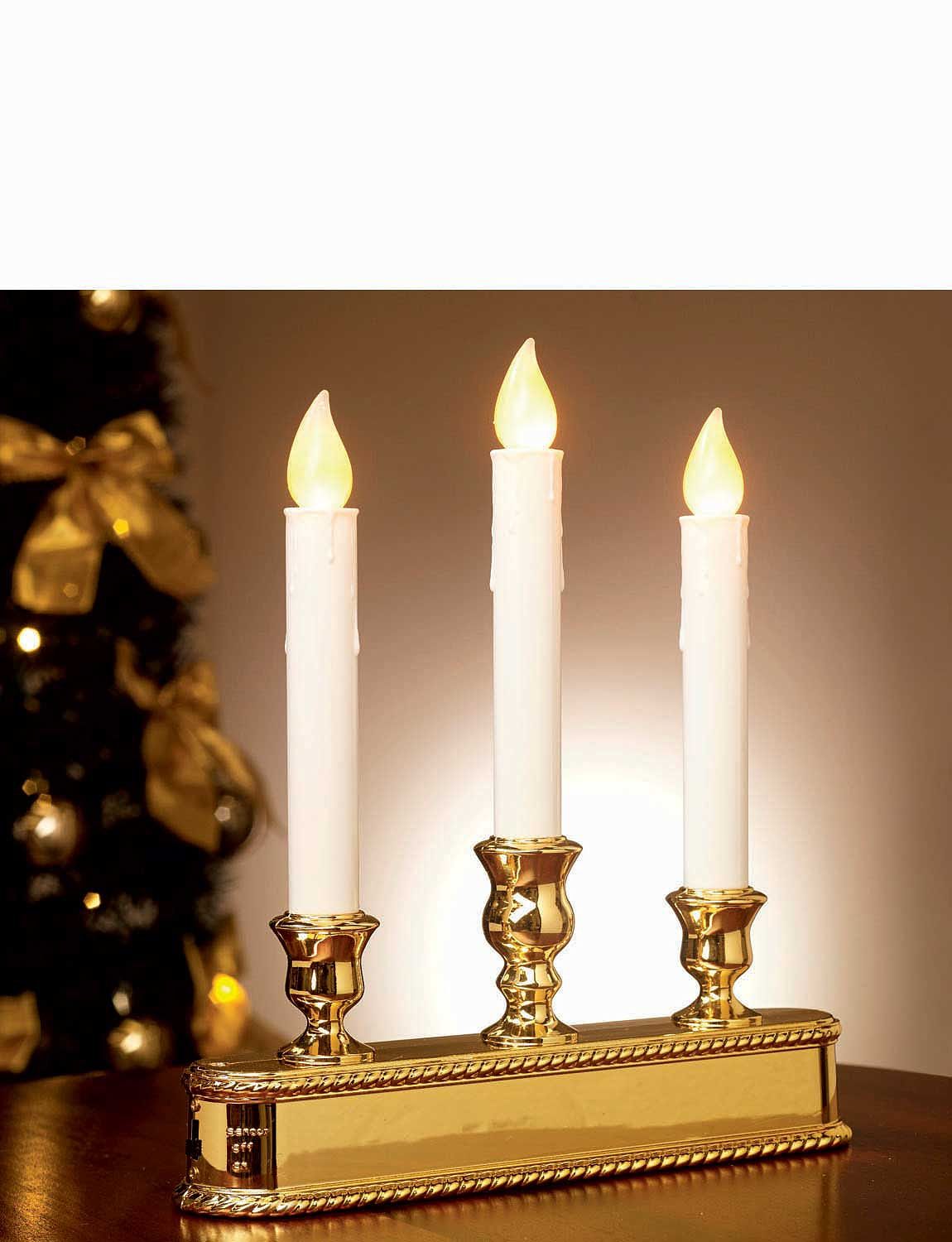 Gold Led Christmas Candelabra Chums