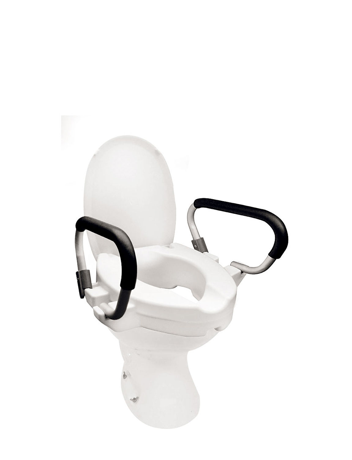 Raised Toilet Seat With Rails Chums
