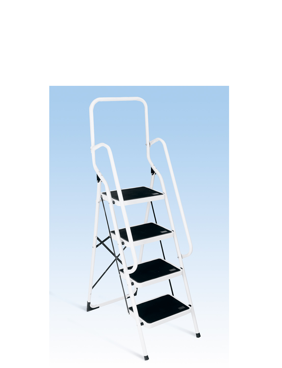 Four Step Ladder With Safety Rail Chums