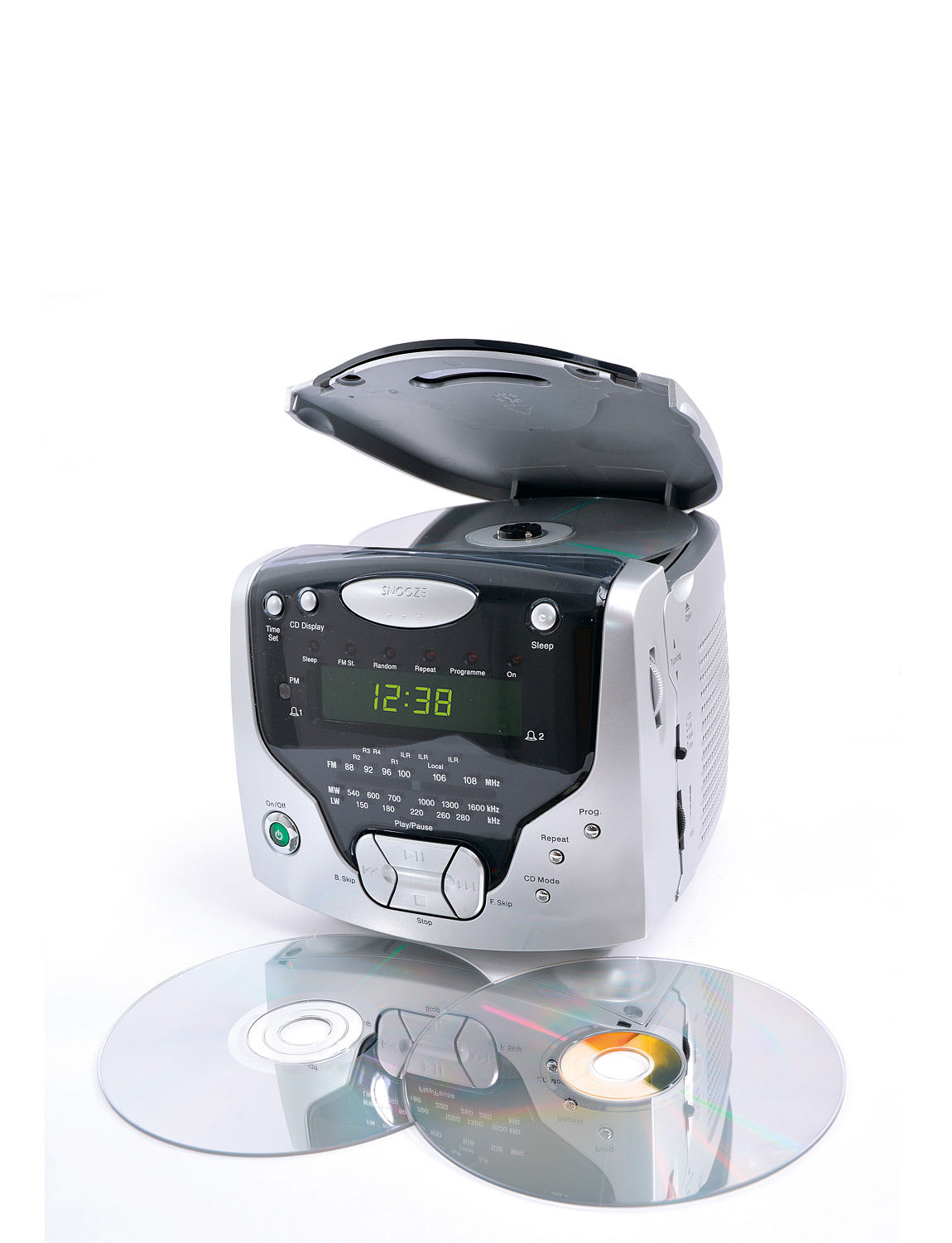 Cd Cube Dual Alarm, Radio And Cd Player Chums