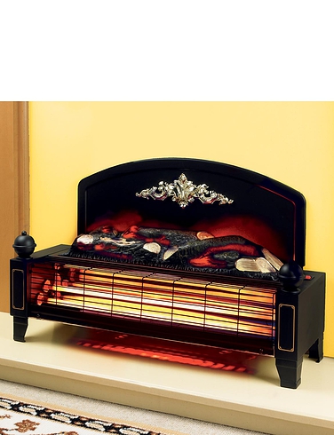 Free Standing Electric Fire - Black