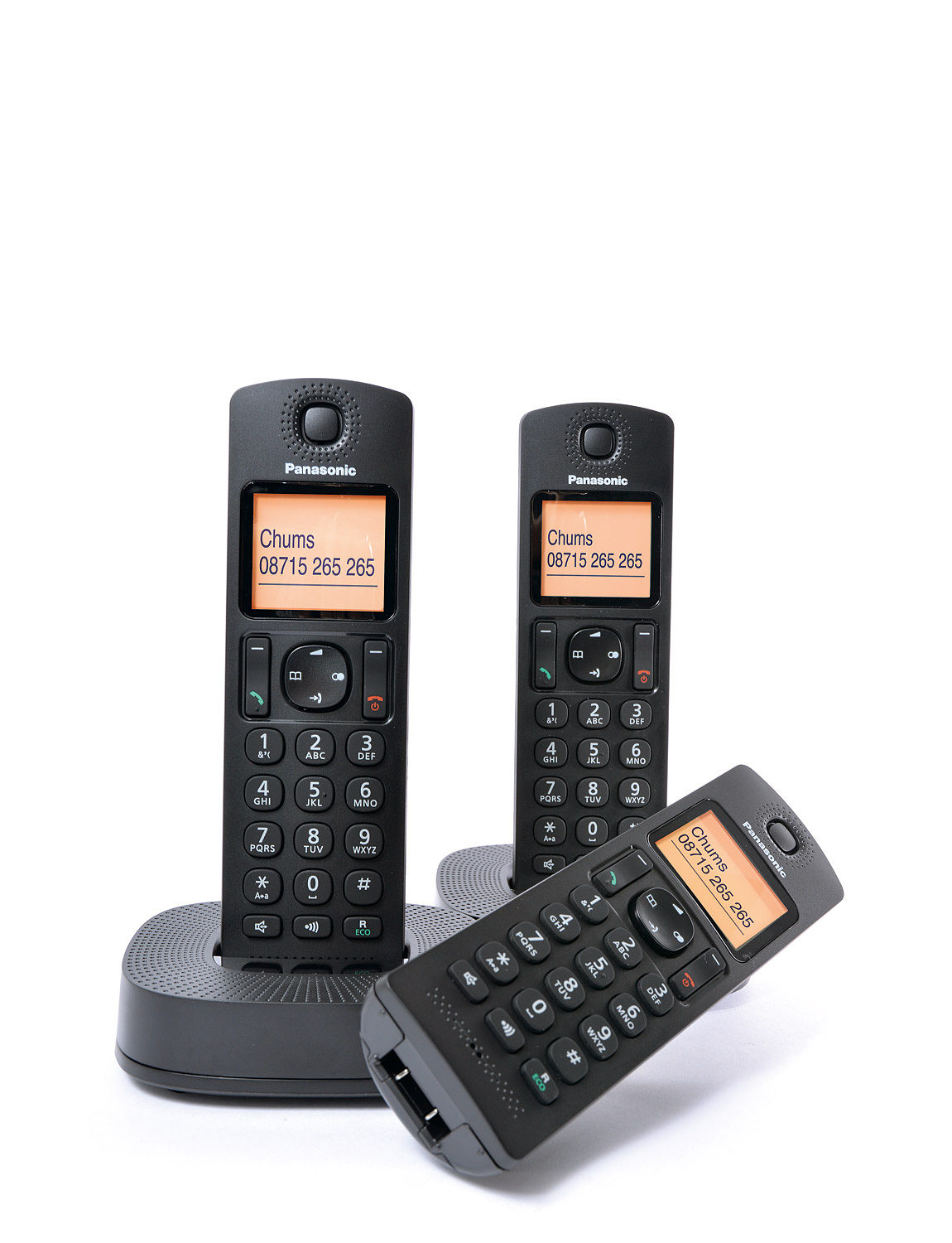Panasonic Cordless Home Telephone Triple Pack Chums