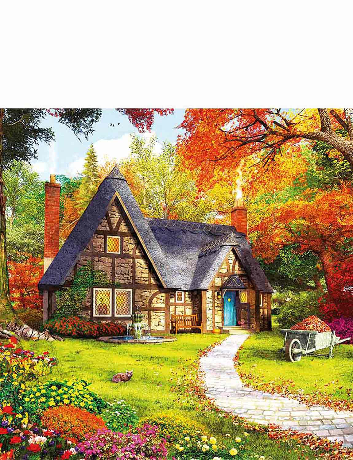 Woodland Cottages Set Of 2 Jigsaws Chums
