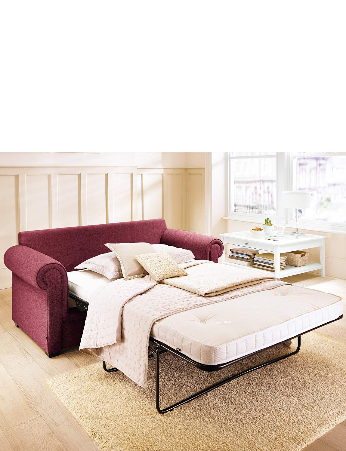 2 Seater Sofa Bed With Pocket Sprung Mattress Chums