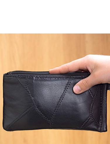 Multi Pocket Organiser Bag/Purse - Black