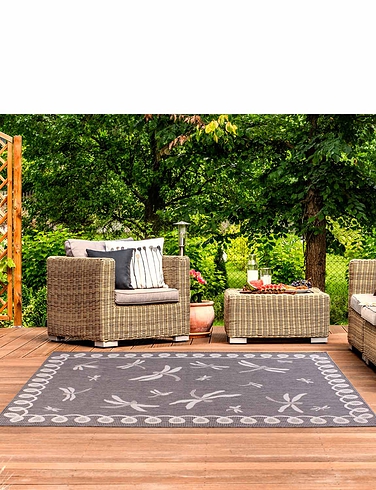 Dragonfly Indoor And Outdoor Flatweave Rug