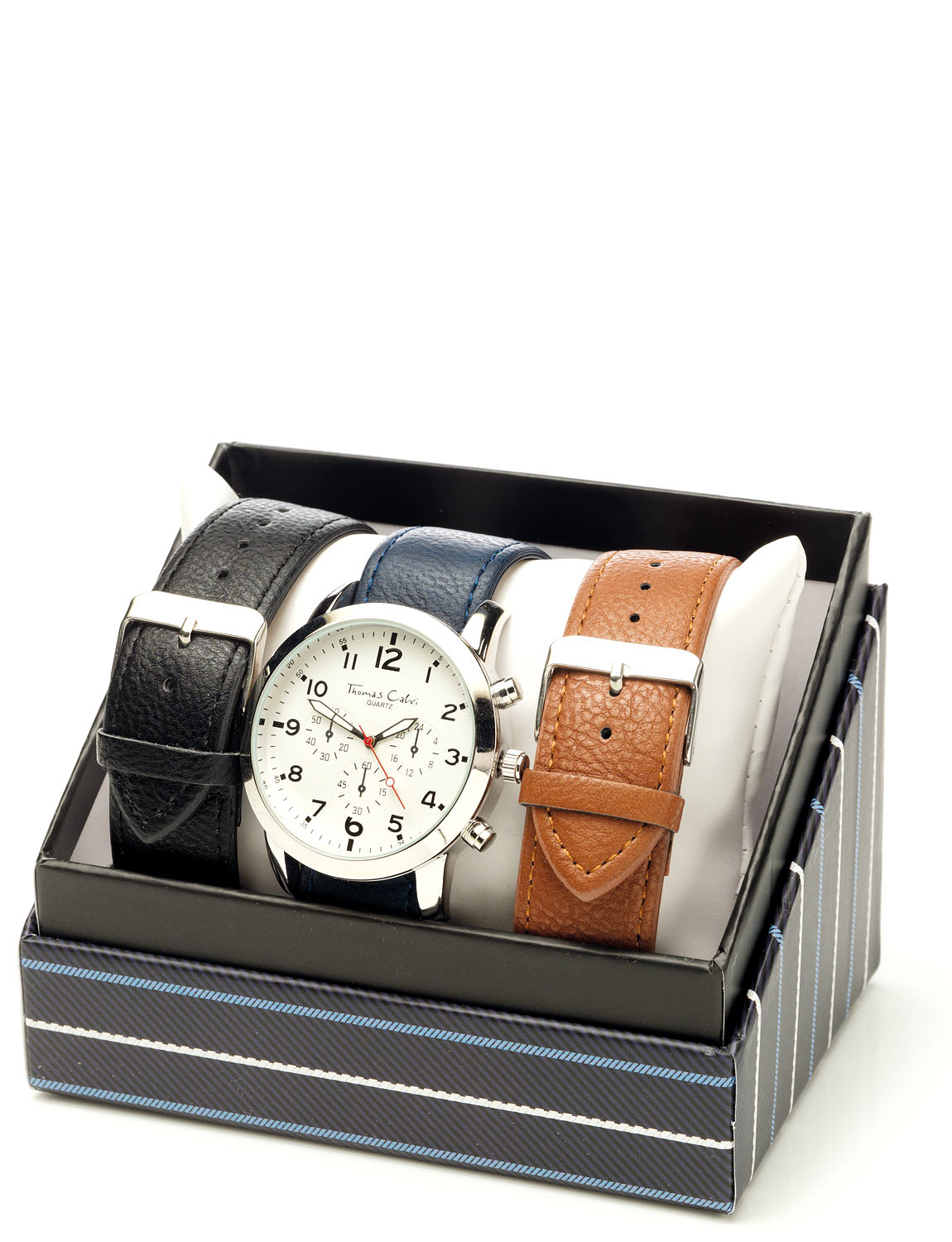 Mens Chronograph Style Watch With Interchangeable Strap Chums