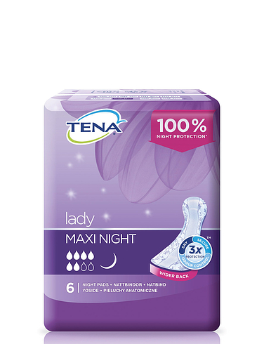 Tena Lady Maxi Night - White
