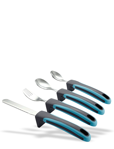 Comfort Grip Cutlery Set - Silver