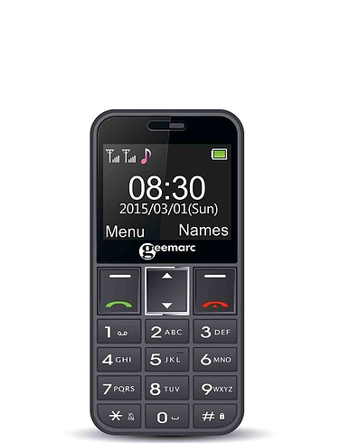 Geemarc Big Button Mobile Phone - Black