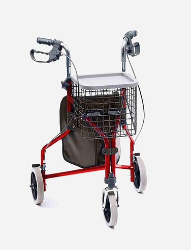 Deluxe Indoor and Outdoor Aluminium Tri Wheel Walker