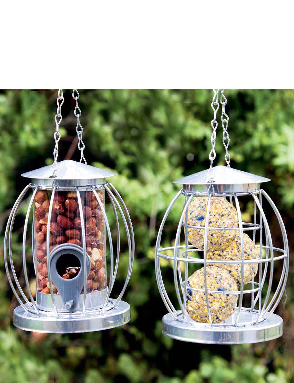 Mini Caged Bird Feeders Anti Squirrel Chums
