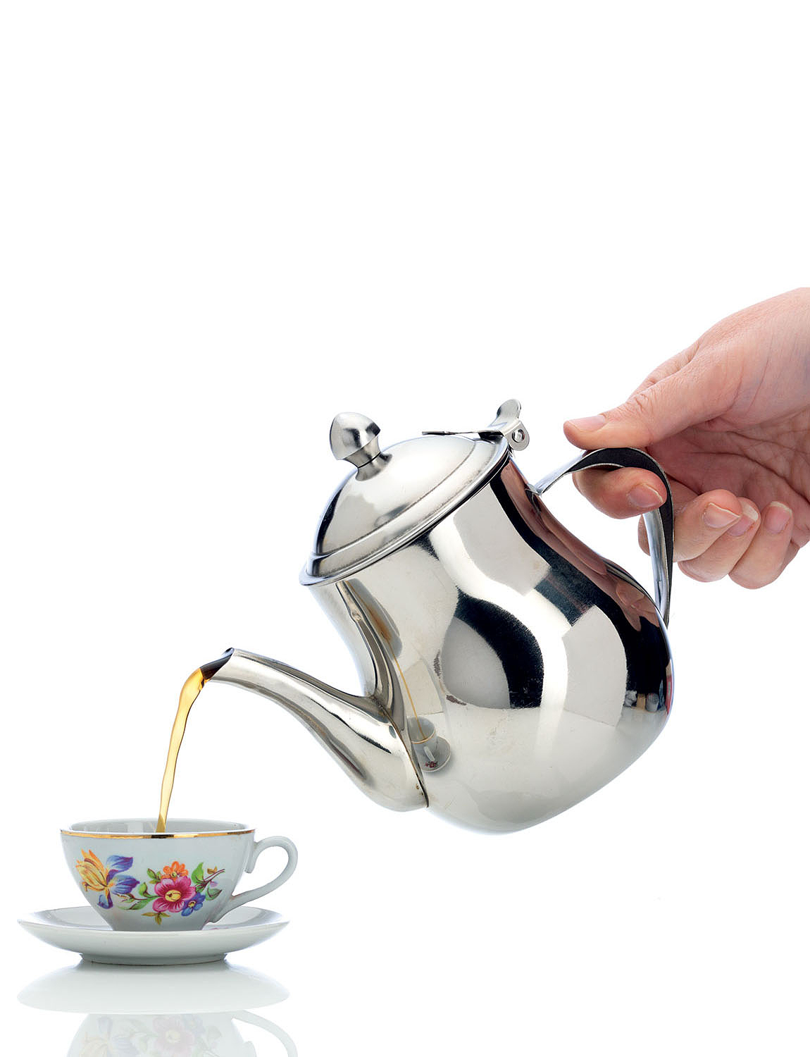 2 Cup No Drip Stainless Steel Teapot Chums