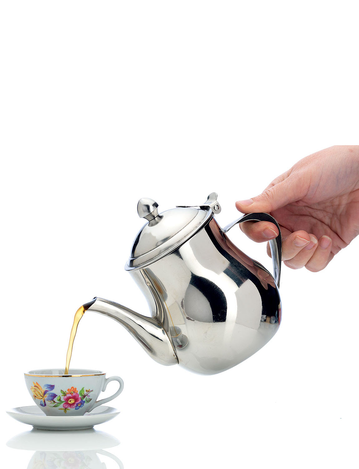 Four Cup No Drip Stainless Steel Teapot Chums