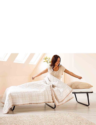 Single Folding Bed with Memory Foam Mattress 