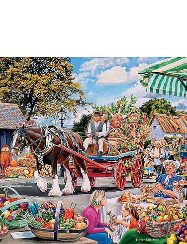 4 x 500 Piece Village Celebration Jigsaw Puzzles