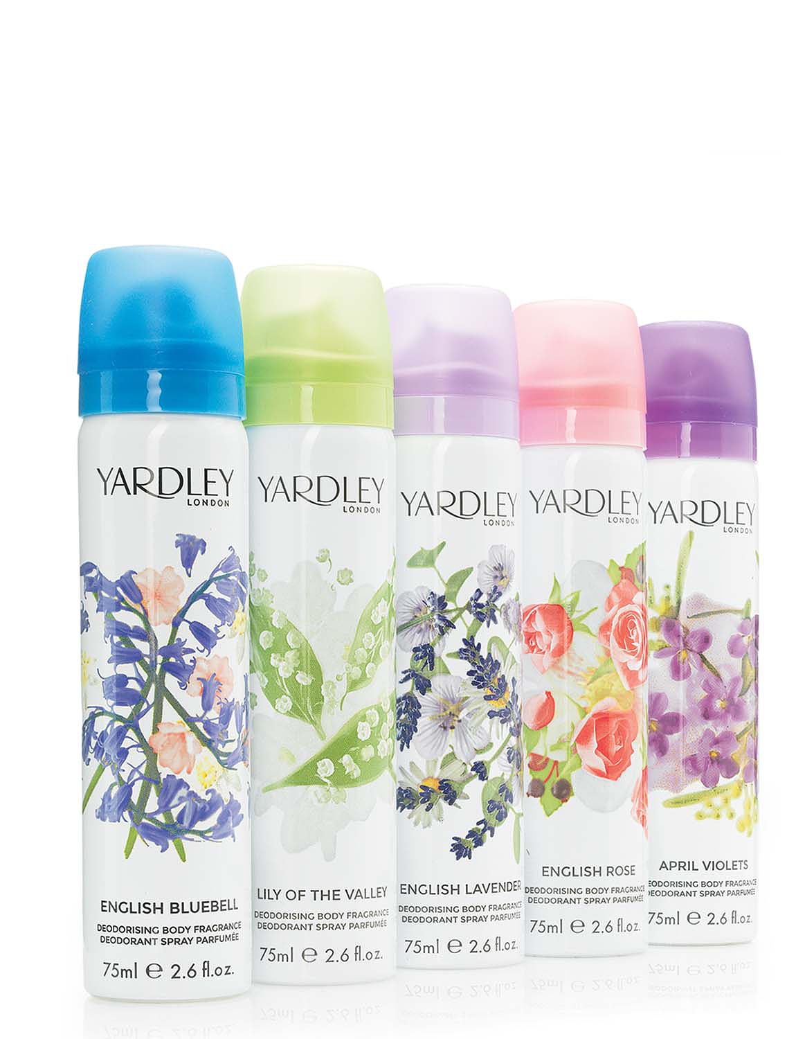 Yardley Set Of 5 Body Sprays Chums