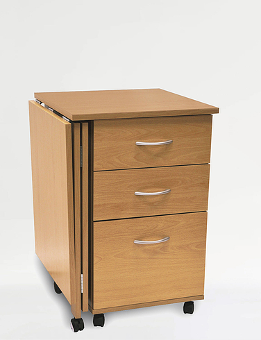 Folding Desk With Drawer Cabinet