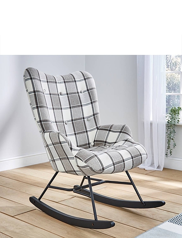 Traditional High-Back Rocking Chair