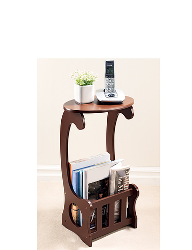 Magazine Side Table With Storage
