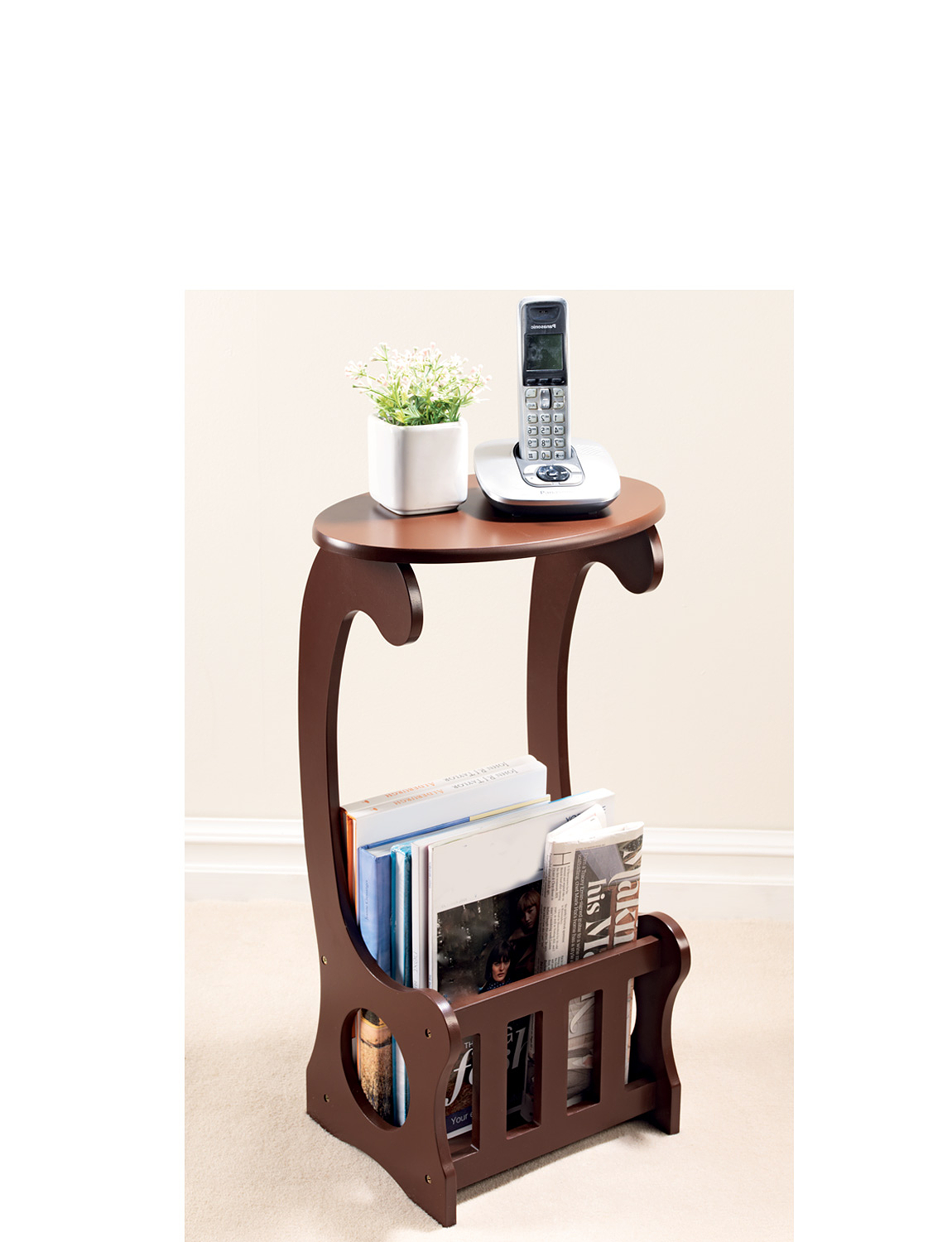 Magazine Side Table With Storage Chums