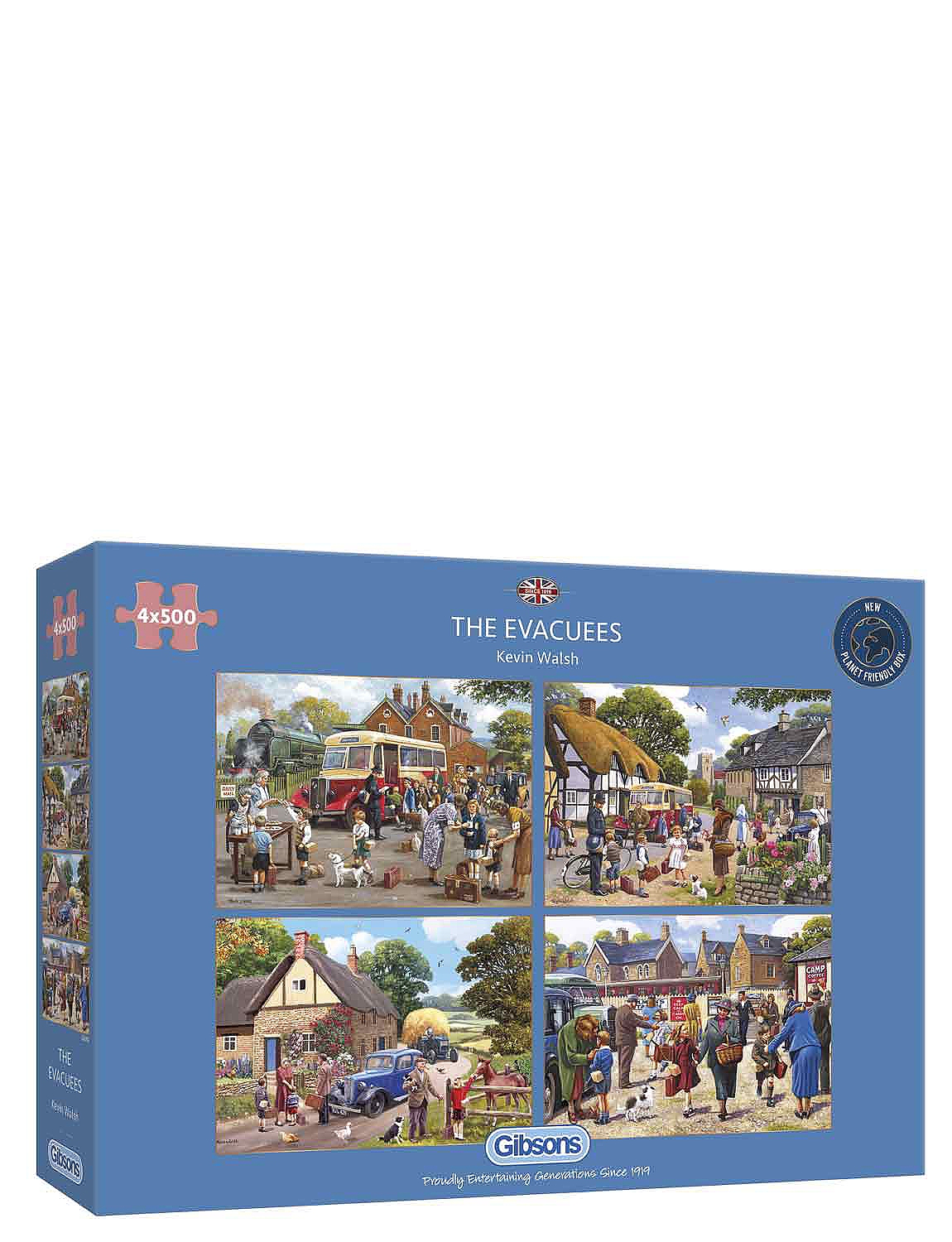 The Evacuees Gibsons 4 X 500Piece Jigsaws Chums