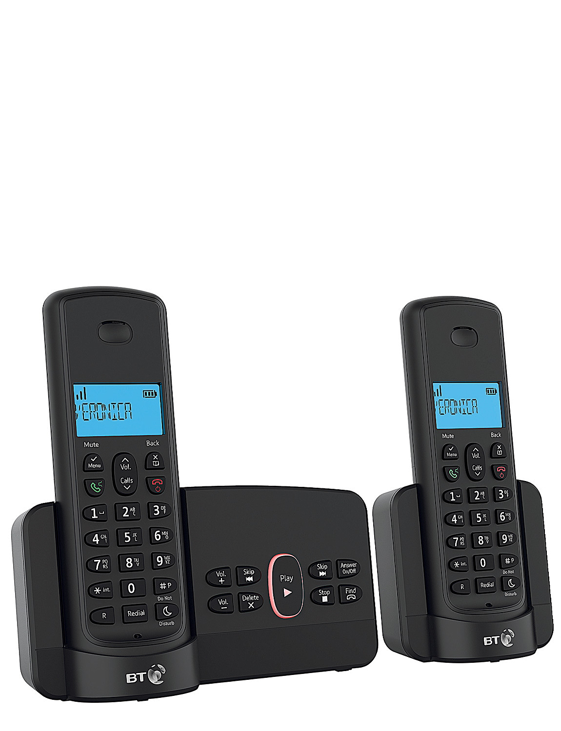 Twin Bt Cordless Telephone With Answering Machine Chums