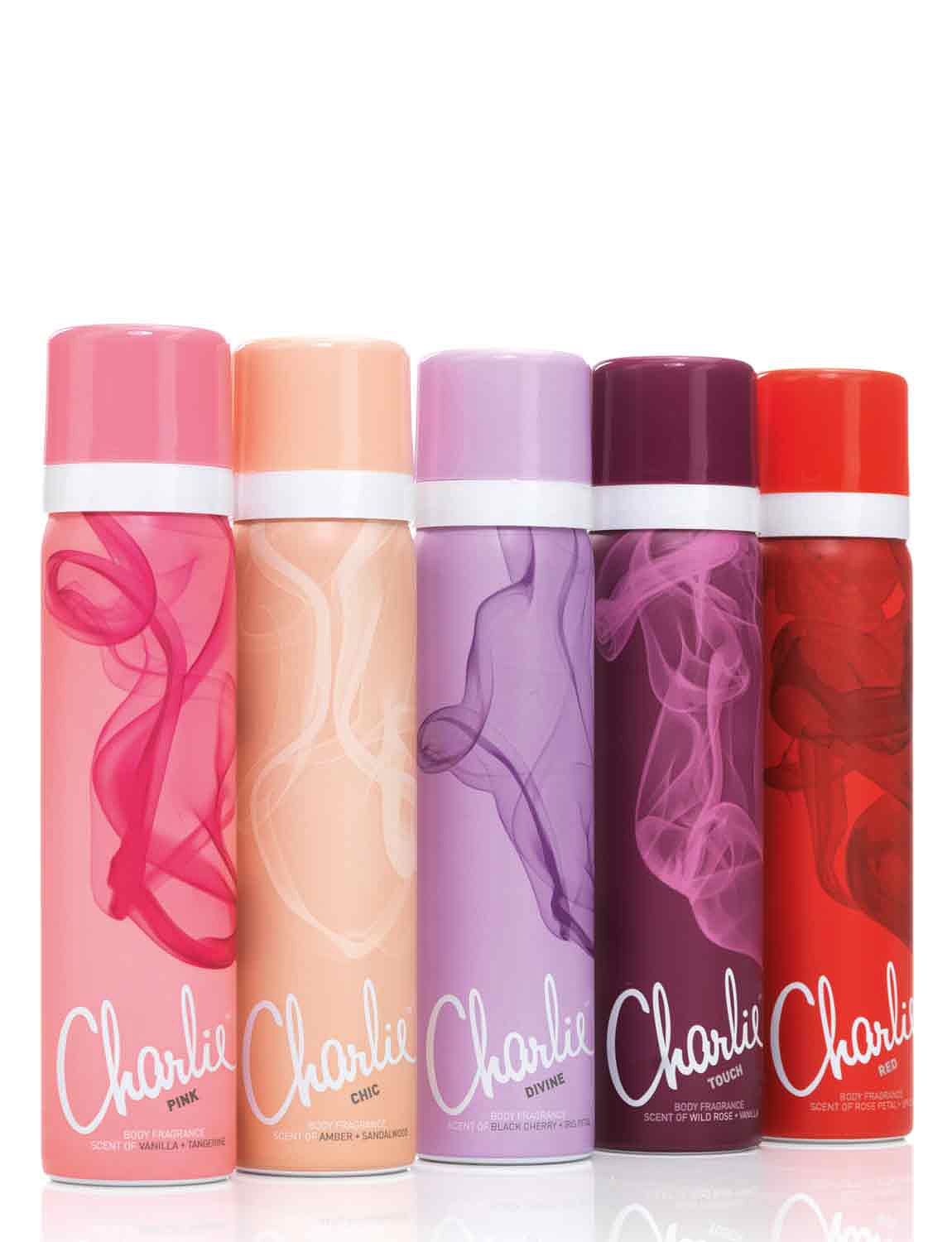 Charlie Set Of 5 Body Sprays Chums